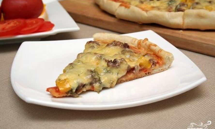 Рецепт пиццы с фаршем