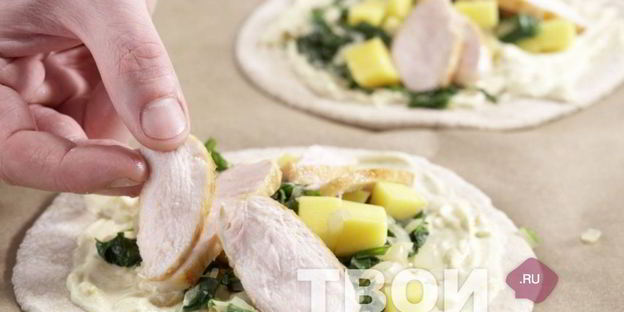 пицца с курицей