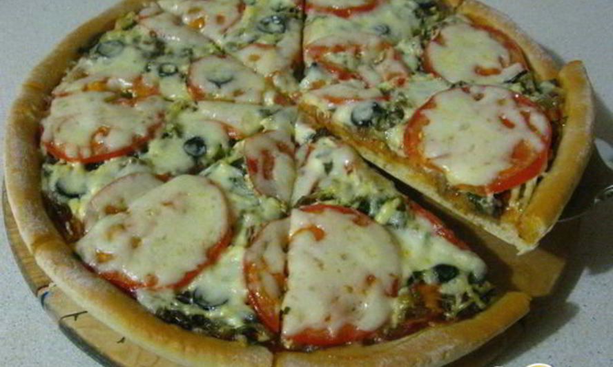 Рецепт пиццы с лесными грибами