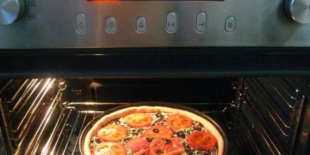 пицца с лесными грибами