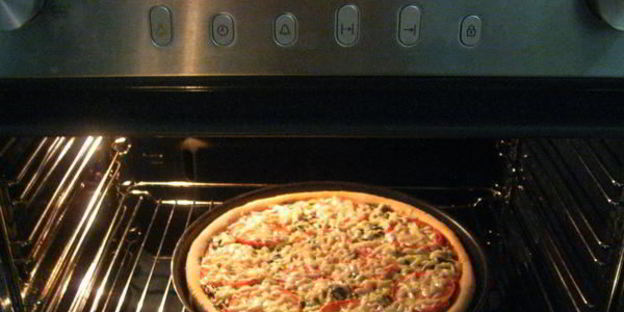 пицца с лесными грибами