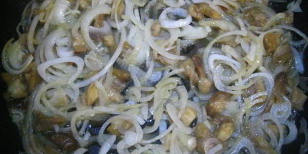 пицца с лесными грибами