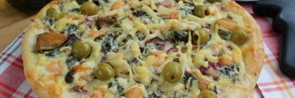 Пицца с морепродуктами