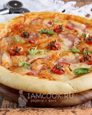 Пицца с ветчиной