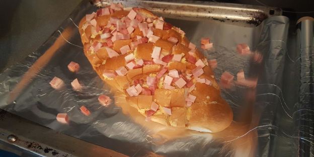 пицца в булке