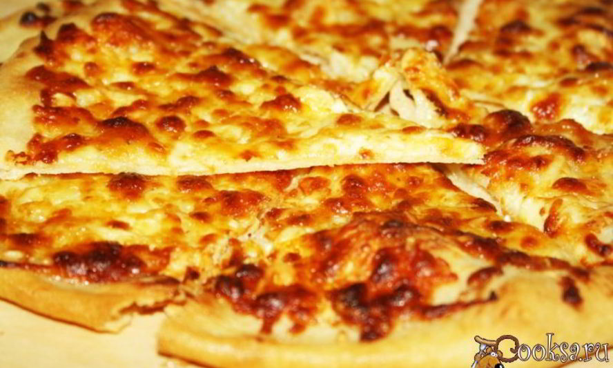 Рецепт сырной пиццы
