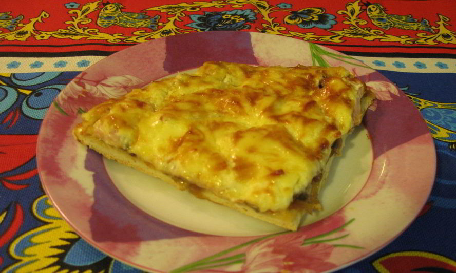 Рецепт сытной пиццы