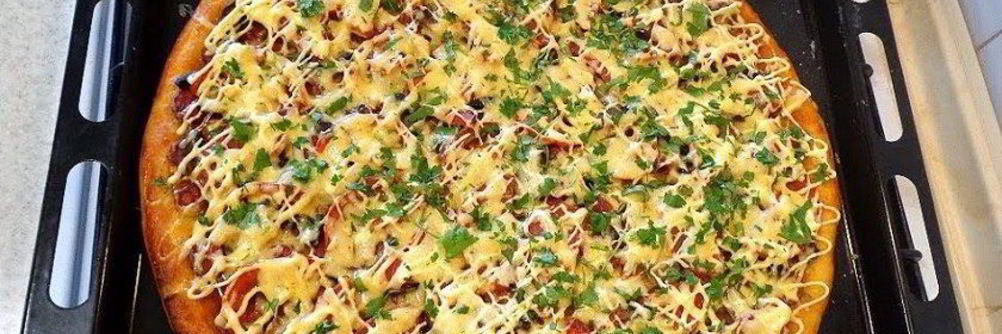 Творожная пицца