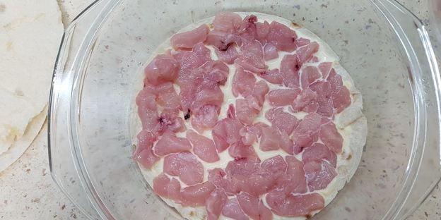 заливная пицца-пирог с лавашом