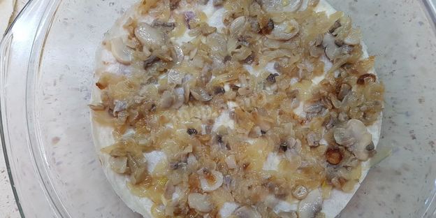 заливная пицца-пирог с лавашом