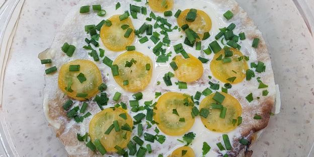 заливная пицца-пирог с лавашом