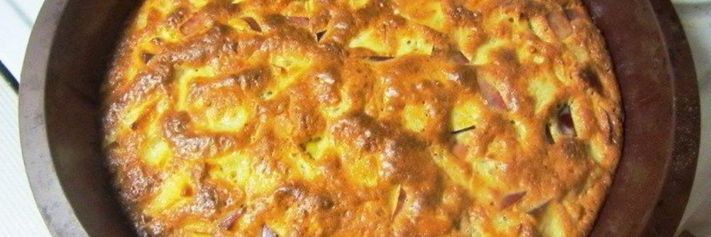 Быстрая яблочная шарлотка