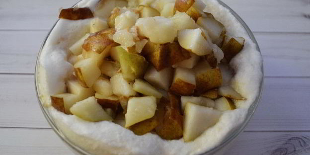 диетическая грушевая шарлотка