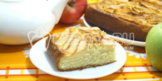 нежная шарлотка с яблоками в духовке