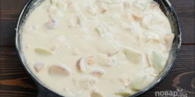 шарлотка с кефиром