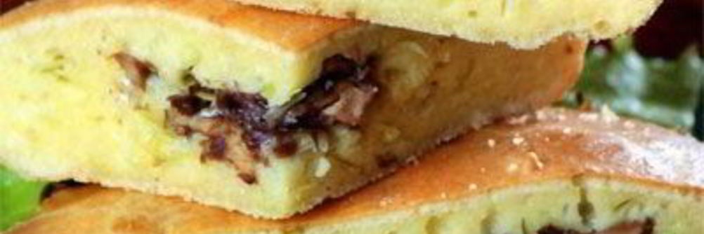 Шарлотка с рыбой и капустой