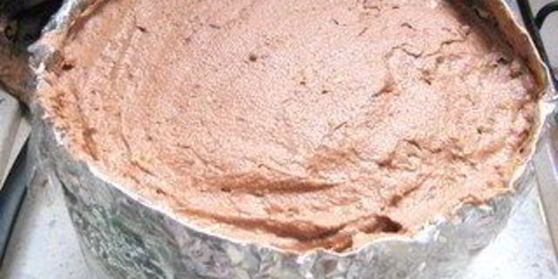 шарлотка с шоколадным суфле-глясе