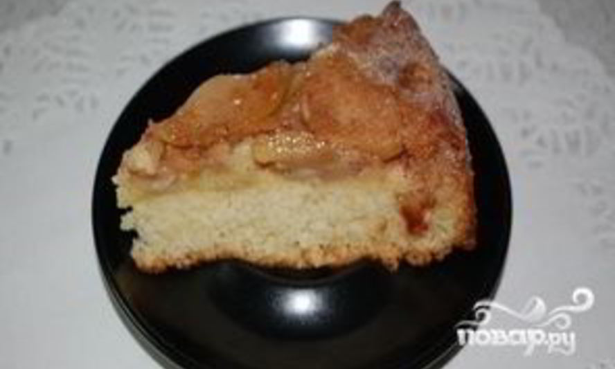 Рецепт шарлотки с яблоками и карамелью