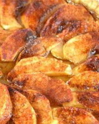 Шарлотка с яблоками открытая