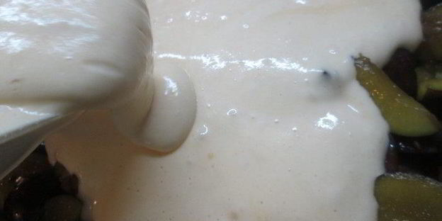 шарлотка сметанная слава сливам