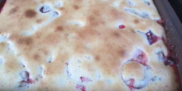 шарлотка сметанная слава сливам