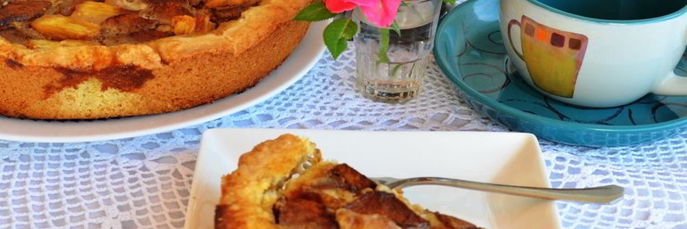 Шарлотка яблочно-кофейная