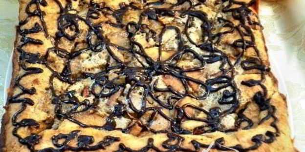 шарлотка яблочно-кофейная