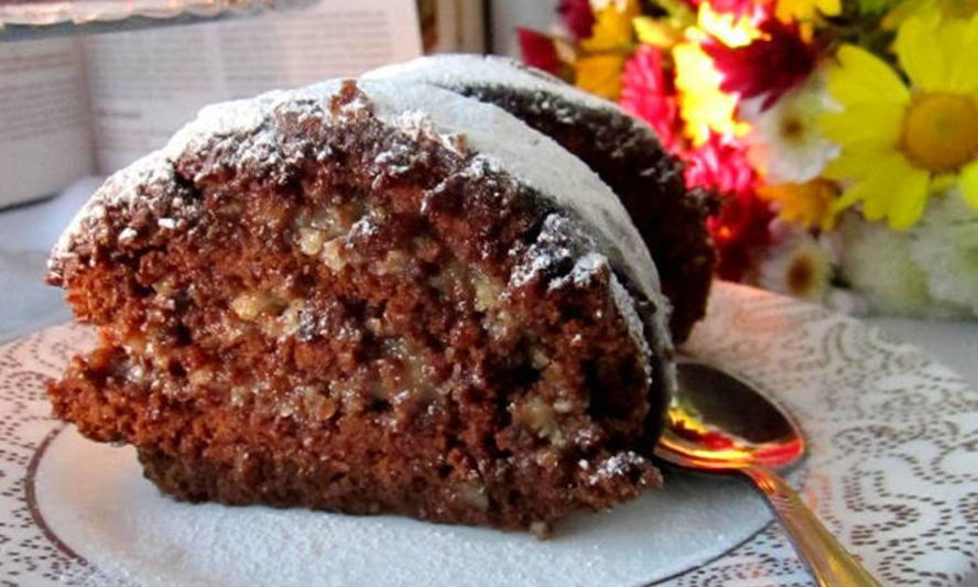 Рецепт шоколадна-орехового рулет