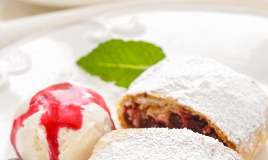 Рецепт штруделя с вишней