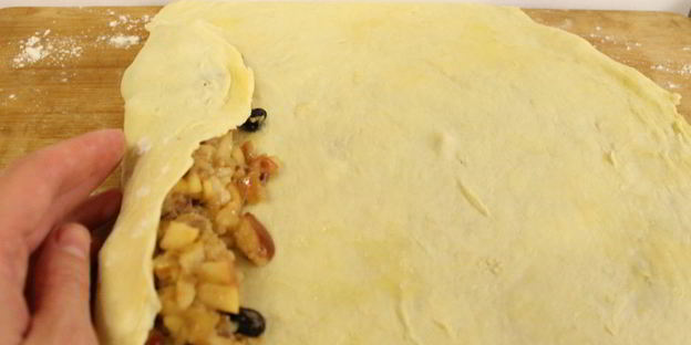 штрудель с яблоками