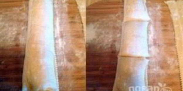 слойки из слоеного теста с творогом