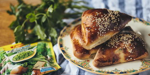 слойки с фетой и шпинатом