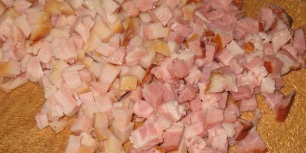 слойки с сыром и копченой курицей