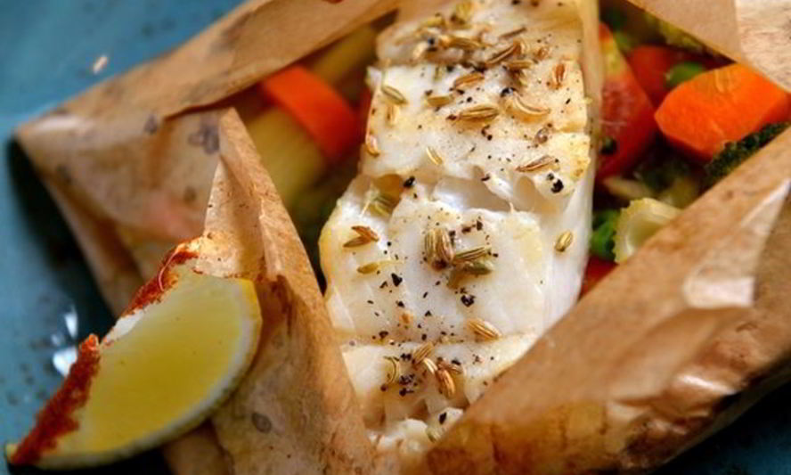 Рецепт средиземноморских рыбных конвертиков