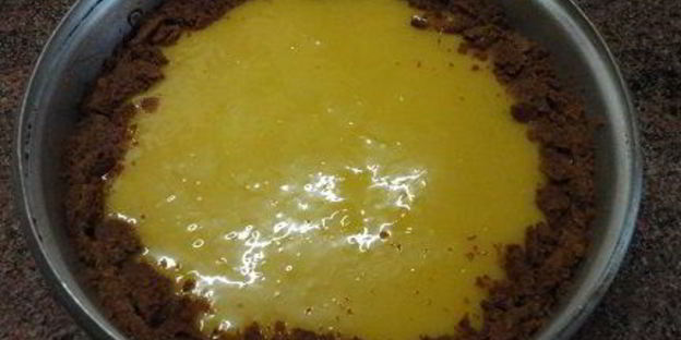 лимонный творожник с кремом