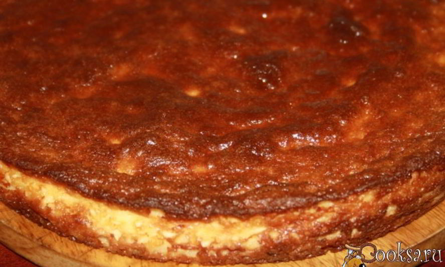 Рецепт нежного творожника в духовке