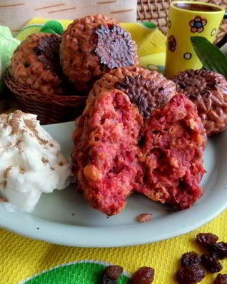 Свекольные сырники из духовки