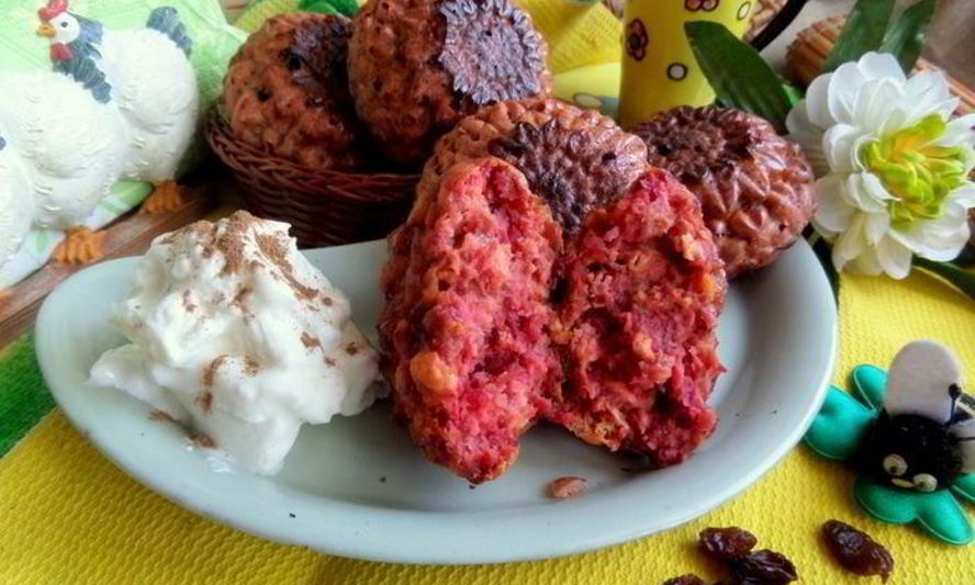 Рецепт свекольных сырников из духовки