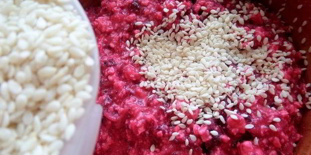 свекольные сырники из духовки