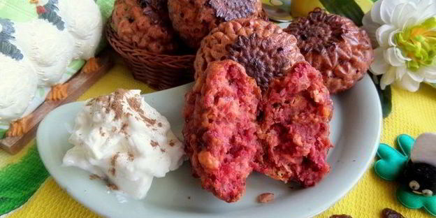 свекольные сырники из духовки