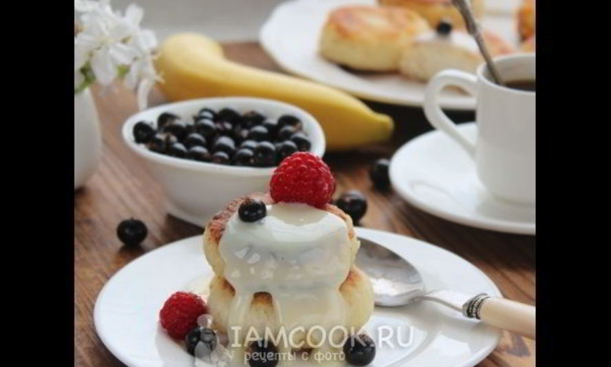 Рецепт сырников с бананом без яиц