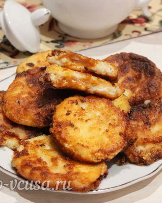 Сырники с вареной сгущенкой