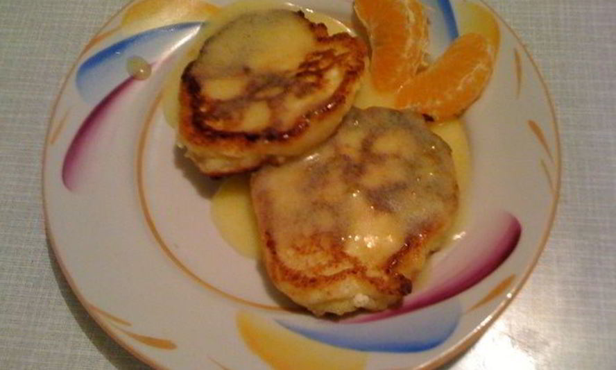 Рецепт ванильно-апельсиновых сырники с апельсиновым кердом