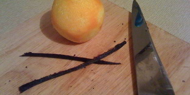 ванильно-апельсиновые сырники с апельсиновым кердом