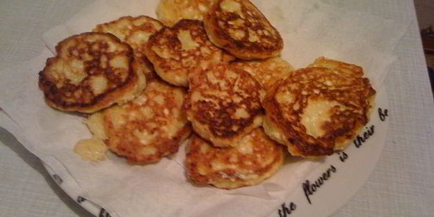 ванильно-апельсиновые сырники с апельсиновым кердом