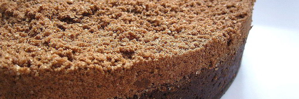 Ванильный творожник на шоколадном тесте