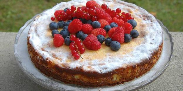 ягодный творожник