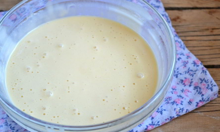 Рецепт бисквитного теста с молоком