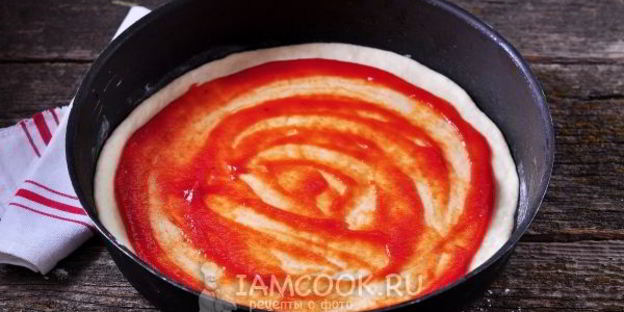 быстрое дрожжевое тесто для пиццы на воде