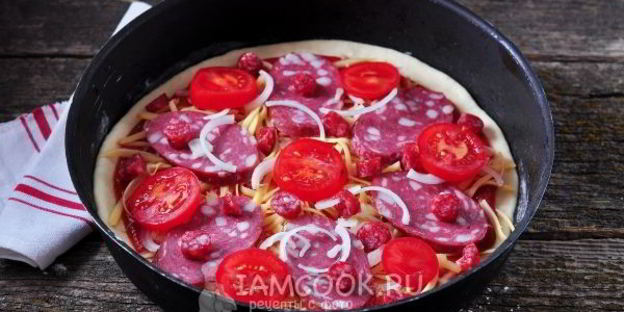 быстрое дрожжевое тесто для пиццы на воде